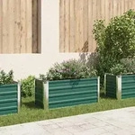 vidaXL Garten-Hochbeet Verzinkter Stahl 100x40x45 cm Gr&uuml;n