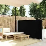 vidaXL Ausziehbare Seitenmarkise 100&times;500 cm Schwarz