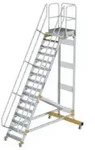 Aluminium-Plattformtreppe fahrbar 60&deg; 16 Stufen300736