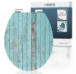 MDF HG WC-Sitz BLUE WOOD, mit Absenkautomatik