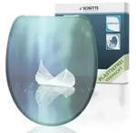 Duroplast WC-Sitz FALLEN LEAF, mit Absenkautomatik