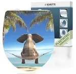 Duroplast HG WC-Sitz HAPPY ELEPHANT, mit Absenkautomatik und Schnellverschluss