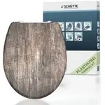 Duroplast WC-Sitz OLD WOOD, mit Absenkautomatik und Schnellverschluss