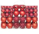 vidaXL 100-tlg. Weihnachtskugel-Set 3/4/6 cm Rot