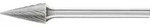 PFERD TOOLS 21215053 Fr&auml;sstift Kegel L&auml;nge 43mm Produktabmessung, &Oslash; 6mm