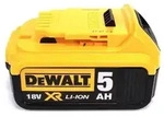 DeWalt DCW 210 NT Akku Exzenterschleifer 18V 125mm Brushless + 1x Akku 5,0Ah + TSTAK