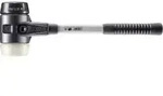 HALDER SIMPLEX Schonhammer &Oslash; 80 mm Gummi / Nylon mit verst&auml;rkem Tempergussgeh&auml;use