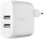 Belkin BoostCharge - Netzteil - 24 Watt - 2 Ausgabeanschlussstellen (USB)