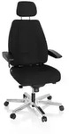 Arbeitsstuhl Chefsessel 24 HOURS I Stoff schwarz hjh OFFICE