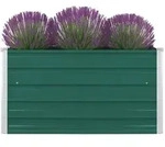 vidaXL Hochbeet 100 x 100 x 45 cm Verzinkter Stahl Gr&uuml;n