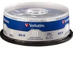 Verbatim M-DISC BD-R 25GB/1-4x Cakebox (25 Disc)