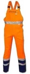 "Latzhose "Warnschutz" - Gr. 90 - orange/marine - EN ISO 20471 Klasse 2"
