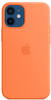 Apple Silikon Case iPhone 12 mini mit MagSafe kumquat