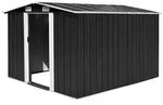 vidaXL Ger&auml;tehaus 257x298x178 cm Metall Anthrazit