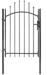 vidaXL Gartentor Stahl 1 x 2 m Schwarz