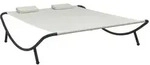 vidaXL Sonnenliege Stoff Creme