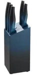 Michelino 6-teiliges Edelstahl Messer-Set mit Messerblock aus Holz Kochmesser