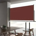 vidaXL Ausziehbare Seitenmarkise 80&times;300 cm Braun