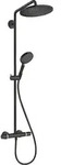 hansgrohe Showerpipe Croma Select S 280 mit Raindance Handbrause mattschwarz, 1 Stk.