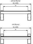 Verladeschiene-Aluminium L4235xFB400 mm ohne Rand Tragkraft 5250 kg/Paar - Artikel: