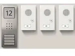 Siedle SET CAB 850-3 E/W T&uuml;rsprechanlage Kabelgebunden Infofeld Silber, Wei&szlig;