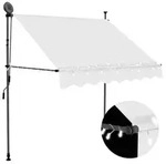 vidaXL Einziehbare Markise Handbetrieben mit LED 100 cm Creme