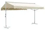 vidaXL Freistehende Markise 500x300 cm Creme