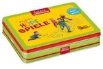Die sch&ouml;nsten H&uuml;pfspiele Mit 3 Stra&szlig;enmalkreiden in Metalldose, Spiele-Klassiker