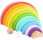 Holzbausteine Regenbogen XL