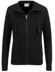 HAKRO Damen Sweatjacke College schwarz, XS