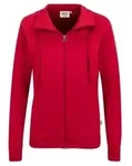 HAKRO Damen Sweatjacke College rot, M