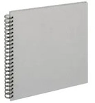 Spiralalbum Cloth grau, 30X30 cm