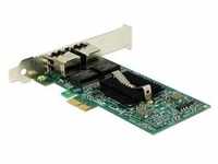 DELOCK PCI Express x1 Gigabit LAN 2x RJ45 Low Profile i82576
