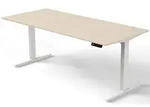 Steh-/ Sitztisch Modus elektr. h&ouml;henverstellbar C-Fu&szlig; 180x80x72-120 ahorn