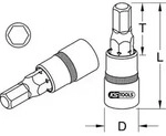 "KS Tools 911.1811 1" Bit-Stecknuss Innensechskant, kurz, 27 mm"