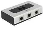 Delock Switch RJ45 10/100/1000 2 port manual bidirectional