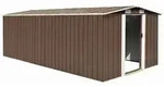 vidaXL Ger&auml;tehaus 257x489x181 cm Metall Braun