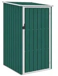 vidaXL Ger&auml;tehaus Gr&uuml;n 87x98x159 cm Verzinkter Stahl