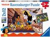 Ravensburger 05069 - Yakari, Unterwegs mit Yakari, Puzzle, 2x12 Teile 2 x 12