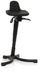 Stehhilfe Arbeitsstuhl TOP WORK 34 PU schwarz Schaum Metallgestell hjh OFFICE