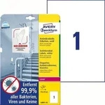 Etiketten antimikrobiell 210x197mm permanent wei&szlig; VE=10 Bogen/10 St&uuml;ck
