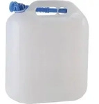 Wasserkanister 22 l HD-PE natur B370xT190xH440 mm mit Auslaufrohr