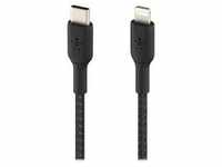 Belkin Lightning/USB-C Kabel ummantelt mfi 2m schwarz