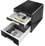 Leitz Schubladenbox CUBE 52521095 4Schub Anzahl der Schubf&auml;cher: 4 Schubf&auml;cher