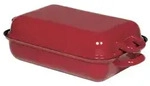 RIESS Br&auml;ter 37x26x13,1cm, Emaille, rot