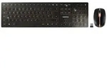 CHERRY JD-9100GB-2 Kabellos, Funk Tastatur, Maus-Set UK-Englisch, QWERTY Schwarz