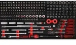 "KS TOOLS 1/4" + 3/8" Steckschl&uuml;ssel-Satz in Schaumstoffeinlage,"