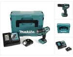 Makita DHP 483 RA1J Akku Schlagbohrschrauber 18 V 40 Nm Brushless + 1x Akku 2,0 Ah +