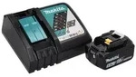 Makita DHP 487 RT1J Akku Schlagbohrschrauber 18 V 40 Nm Brushless + 1x Akku 5,0...