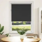 Verdunkelungsrollo Verdunklungsrollo 80 x 175 cm schwarz